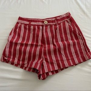 Forever 21 | Striped Shorts | Size: XS | Color: Red